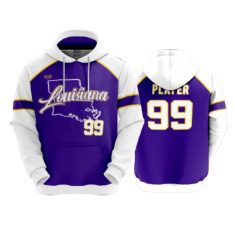 3849 UNISEX FLEECE HOODY LOUISIANA-TIGERS-1