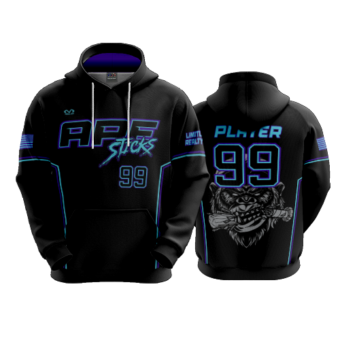 3861 UNISEX FLEECE HOODY APE-STICKS-2