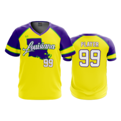 3849 MENS SPORT V NECK LOUISIANNA-TIGERS-MARDI