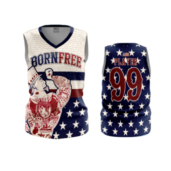 3843 WOMENS V NECK SLEEVELESS BORN-FREE-2024