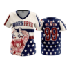 3843 WOMENS V NECK BORN-FREE-2024