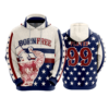 3843 UNISEX FLEECE HOODY BORN-FREE-2024
