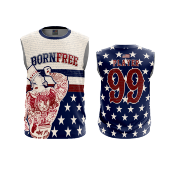 3843 MENS SPORT CREW NECK SLEEVELESS BORN-FREE-2024