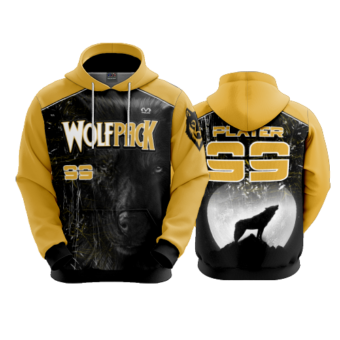 3846 UNISEX FLEECE HOODY POPSLOWOLFPACK