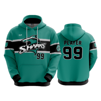 3874 UNISEX FLEECE HOODY COL-SHARKS-2023-1