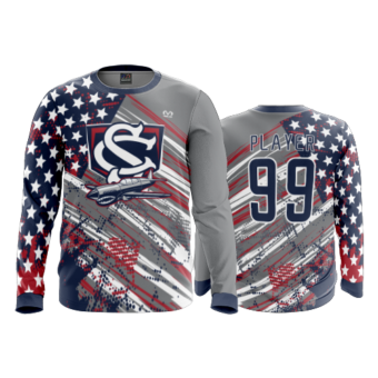 3874 MENS SPORT LONGSLEEVE COL-SHARKS-2023-2