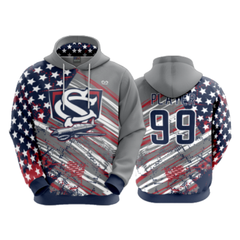 3874 UNISEX FLEECE HOODY COL-SHARKS-2023-2