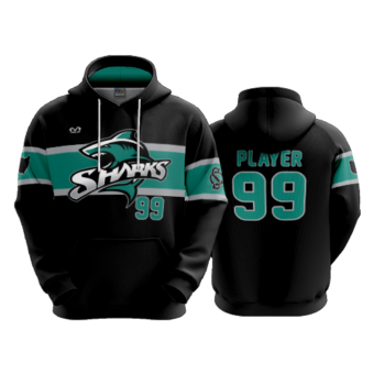 3874 UNISEX FLEECE HOODY COLUMBUS-SHARKS-ADDON