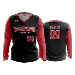 3885 WOMENS V NECK LONGSLEEVE NV-RAMPAGE-1