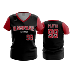 3885 WOMENS V NECK NV-RAMPAGE-1