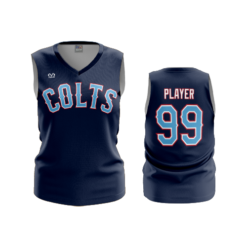 3868 WOMENS V NECK SLEEVELESS COLTS-1