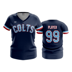 3868 WOMENS V NECK COLTS-1