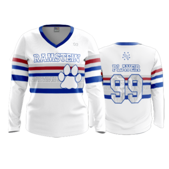 3869 WOMENS V NECK LONGSLEEVE RAMSTEIN-RAMS-1