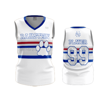 3869 WOMENS V NECK SLEEVELESS RAMSTEIN-RAMS-1