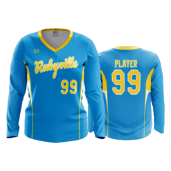 3614 WOMENS V NECK LONGSLEEVE RUBYVILLE-1