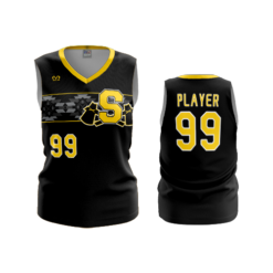 2865 WOMENS V NECK SLEEVELESS SHAWNEE-BASEBALL-1