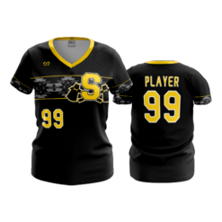 2865 WOMENS V NECK SHAWNEE-BASEBALL-1