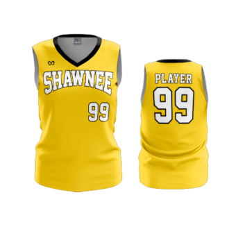 2865 WOMENS V NECK SLEEVELESS SHAWNEE-BASEBALL-2