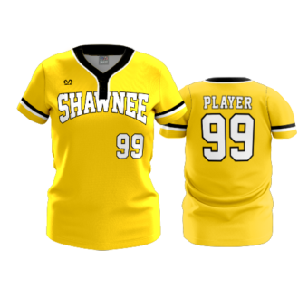 2865 WOMENS 2 BUTTON SCOOP NECK SHAWNEE-BASEBALL-2
