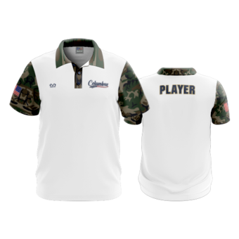 3874 MENS POLO SHIRT COL-SHARKS-MILITARY