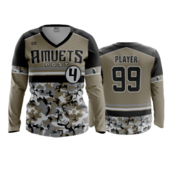 2701 WOMENS V NECK LONGSLEEVE AMVETS-POST-4-1