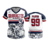 2701 WOMENS V NECK AMVETS-POST-4-2