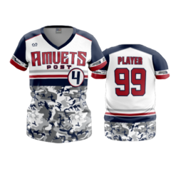 2701 WOMENS V NECK AMVETS-POST-4-2