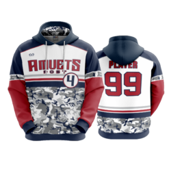 2701 UNISEX FLEECE HOODY AMVETS-POST-4-2