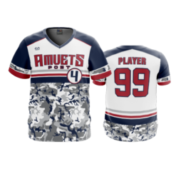 2701 MENS SPORT V NECK AMVETS-POST-4-2