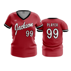 3878 WOMENS V NECK JACKSON-BASEBALL-2