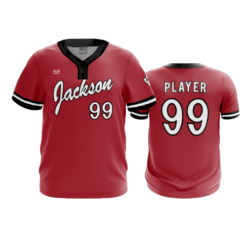 3878 MENS 2 BUTTON SCOOP NECK JACKSON-BASEBALL-2