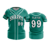 3874 WOMENS NO BUTTON SCOOP NECK COL-SHARKS-BASEBALL-2024-1