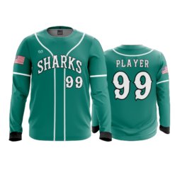 3880 MENS SPORT LONGSLEEVE COL-SHARKS-BASEBALL-2024-1