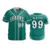 3874 MENS FULL BUTTON DOWN COL-SHARKS-BASEBALL-2024-1