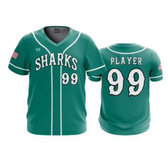 3874 MENS SPORT V NECK COL-SHARKS-BASEBALL-2024-1