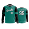 3874 MENS SPORT LONGSLEEVE COL-SHARKS-BASEBALL-2024-2