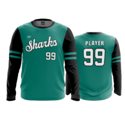 3880 MENS SPORT LONGSLEEVE COL-SHARKS-BASEBALL-2024-2