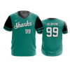 3874 MENS SPORT V NECK COL-SHARKS-BASEBALL-2024-2