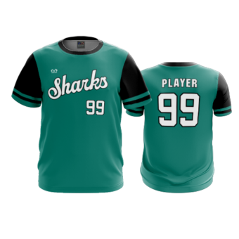3874 MENS SPORT CREW NECK COL-SHARKS-BASEBALL-2024-2