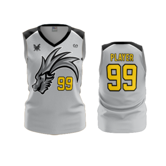 3630 WOMENS V NECK SLEEVELESS DRAGONS-BASEBALL-2