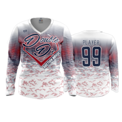 3888 WOMENS V NECK LONGSLEEVE DOUBLE-DS-2