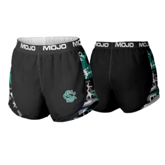 3874 WOMENS MICRO FIBER PRACTICE SHORT SHARKS-CAMO-1