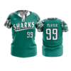3887 WOMENS NO BUTTON SCOOP NECK SHARKS-CAMO-2