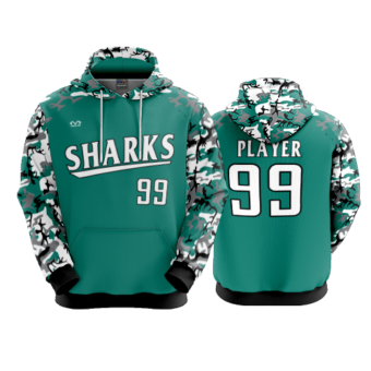 3874 UNISEX FLEECE HOODY SHARKS-CAMO-2