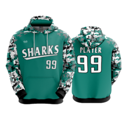 3887 UNISEX FLEECE HOODY SHARKS-CAMO-2
