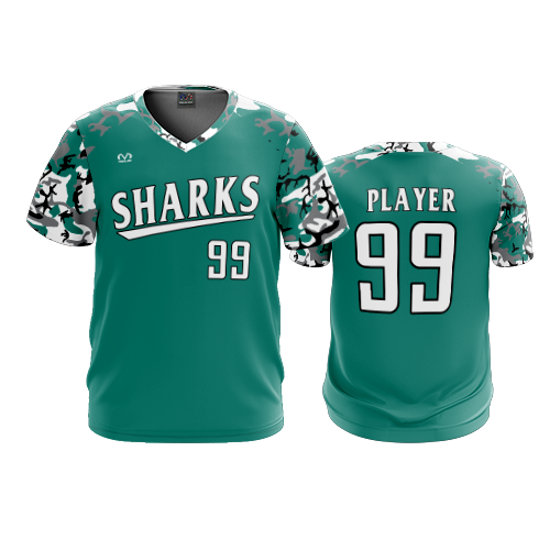 3874 MENS SPORT V NECK SHARKS-CAMO-2