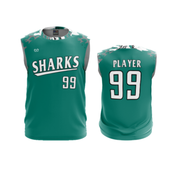 3874 MENS SPORT CREW NECK SLEEVELESS SHARKS-CAMO-2