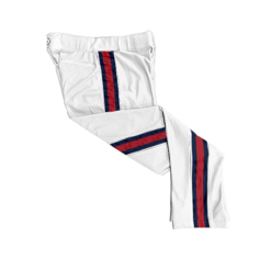 2974 MENS BALLPARK WHITE BRAID PANTS NUTHIN-2-LOSE-2