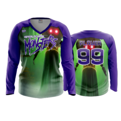 3870 WOMENS V NECK LONGSLEEVE APPALACHIAN-MONSTERS-1