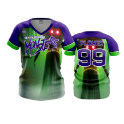 3870 WOMENS V NECK APPALACHIAN-MONSTERS-1